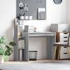vidaXL Stôl s poličkou Sivý Sonoma 100 x 40 x 90 cm Kompozitné drevo