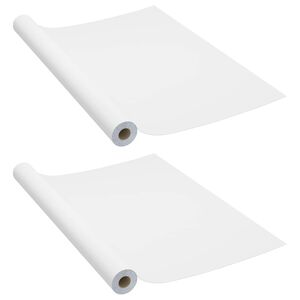vidaXL Samolepiace tapety na n&aacute;bytok 2 ks, biele 500x90 cm, PVC