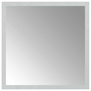 vidaXL Zrkadlo do k&uacute;peľne s LED Priehľadn&aacute; 30 x 30 cm tvrden&eacute; sklo