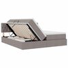 vidaXL &Uacute;ložn&aacute; posteľ s matracmi Sivohned&aacute; 200 x 200 cm Umel&aacute; koža
