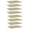 vidaXL Pr&iacute;davn&eacute; police 8 ks, dub sonoma 40x30x1,5 cm, drevotrieska