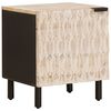 vidaXL Nočn&yacute; stol&iacute;k 2 pcs Biela 40 x 33 x 46 cm Mas&iacute;vne mango drevo