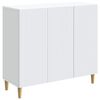 vidaXL Serv&iacute;rovacia skriňa Biela 89 x 34,5 x 80 cm Kompozitn&eacute; drevo