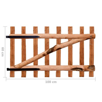vidaXL Jednokrídlová brána, impregnované drevo, 100x60 cm