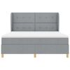 vidaXL Boxspring posteľ s matracom tmavo&scaron;ed&aacute; 90x190 cm Svetlosiv&aacute;