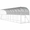 vidaXL Kurn&iacute;k proti stene Strieborn&aacute; 600 x 150 x 215 cm