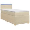 vidaXL Posteľ boxspring s matracom Kr&eacute;mov&aacute; 80 x 200 cm L&aacute;tka