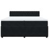 vidaXL Posteľn&yacute; r&aacute;m boxspring s matracom čierny 200x200 cm zamat