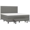 vidaXL Boxspring posteľ s matracom tmavosiv&aacute; 180x200 cm l&aacute;tka