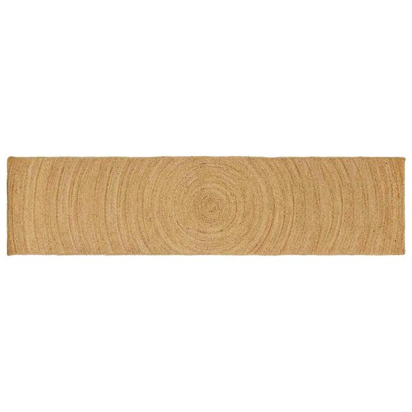 vidaXL Kusov&eacute; koberce Obdĺžnikov&yacute; Hned&aacute; 60 x 400 cm Juta