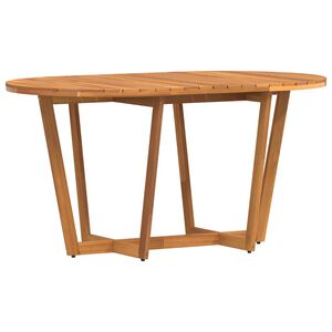 vidaXL Z&aacute;hradn&yacute; jed&aacute;lensk&yacute; st&ocirc;l ov&aacute;lny 150x90x75 cm mas&iacute;vne drevo ak&aacute;cia
