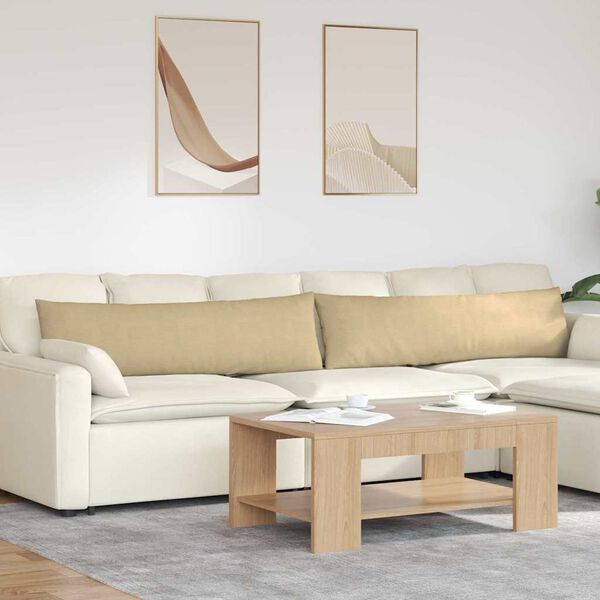 vidaXL Vankúše na pohovku 2 pcs Šedá zelená 145 x 40 cm