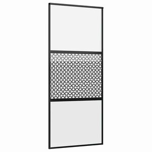 vidaXL Sklenen&eacute; dvere 90 x 2 x 205 cm Hlin&iacute;k Čierna