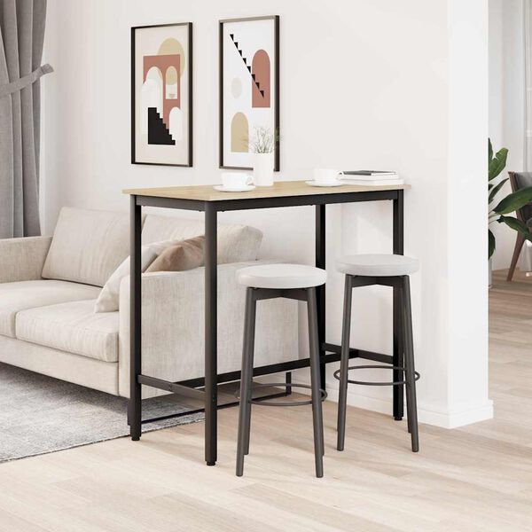 vidaXL st&ocirc;l Sonoma dub 100 x 50 x 90,5 cm Inžinierske drevo a oceľ