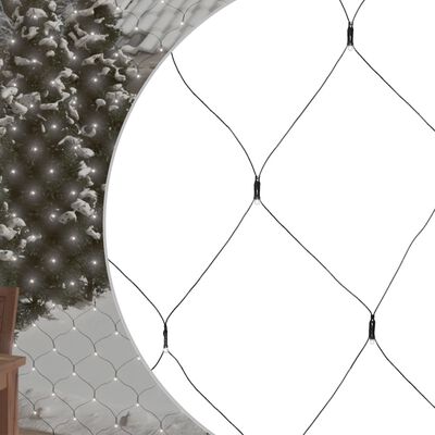 vidaXL Vianočná svetelná sieť biela 3x2 m 204 LED interiér exteriér