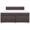 vidaXL Boxspring posteľ s matracom tmavohned&aacute; 180x200 cm l&aacute;tka