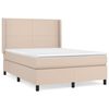 vidaXL Boxspring posteľ s matracom kapuč&iacute;nov&aacute; 140x200 cm umel&aacute; koža