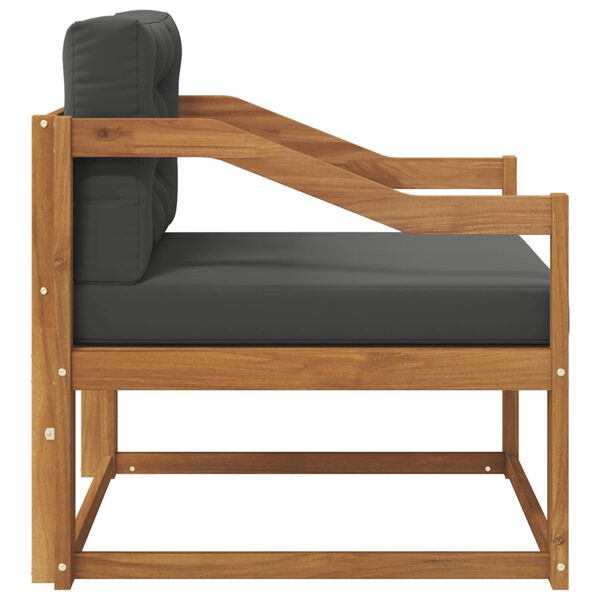 vidaXL Z&aacute;hradn&aacute; stredn&aacute; sedačka Pevn&eacute; ak&aacute;ciov&eacute; drevo Pr&iacute;rodn&aacute;