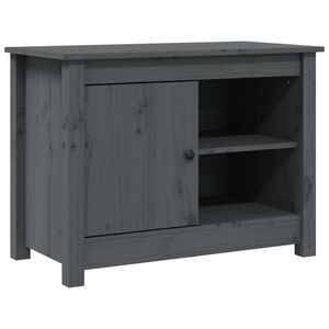 vidaXL TV skrinka siv&aacute; 70x36,5x52 cm mas&iacute;vna borovica