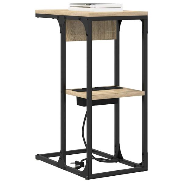 vidaXL Nočn&yacute; stol&iacute;k Sonoma dub 41,5 x 26 x 60,5 cm Kompozitn&eacute; drevo