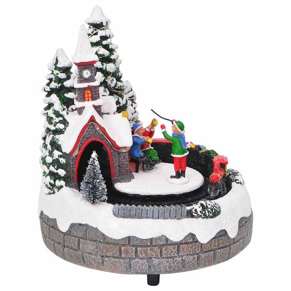 vidaXL Vianočn&aacute; dekor&aacute;cia na st&ocirc;l Viacfarebn&yacute; 16 x 16 x 19 cm Živica