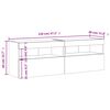 vidaXL TV n&aacute;stenn&eacute; skrinky s LED svetlami 2 ks hned&yacute; dub 60x30x40 cm