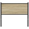 vidaXL N&aacute;hradn&eacute; čelo postele, dub sonoma 107 cm, kompozitn&eacute; drevo a oceľ
