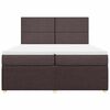 vidaXL Boxspring posteľ s matracom tmavohned&aacute; 200x200 cm l&aacute;tka