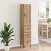 vidaXL Highboard Remeseln&yacute; dub 34,5 x 34 x 180 cm Kompozitn&eacute; drevo