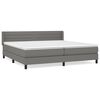 vidaXL Boxspring posteľ s matracom tmavosiv&aacute; 200x200 cm l&aacute;tka