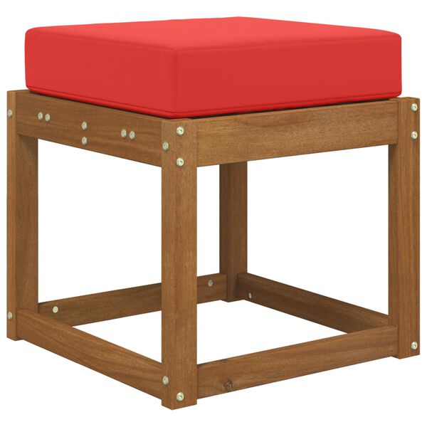 vidaXL Vank&uacute;&scaron; na vonkaj&scaron;ie sedenie Červen&aacute; 40 x 40 x 8 cm