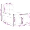 vidaXL Boxspring posteľ s matracom, biela 120x190 cm, umel&aacute; koža