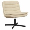 vidaXL Otočná stolička Krémová 63 x 75 x 76 cm látka