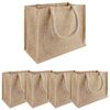 vidaXL Jutov&eacute; ta&scaron;ky 5 pcs Pr&iacute;rodn&aacute; 26 x 22 x 14 cm 100% Tossa juta