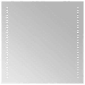 vidaXL Zrkadlo do k&uacute;peľne s LED Priehľadn&aacute; 50 x 50 cm tvrden&eacute; sklo