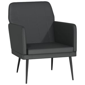 vidaXL Kreslo čierne 61x78x80 cm umel&aacute; koža