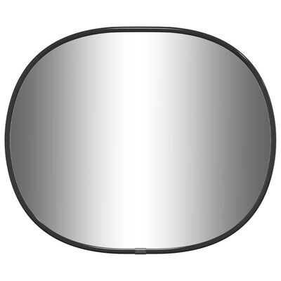 vidaXL Nástenné zrkadlo čierne 30x25 cm