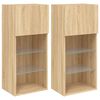 vidaXL TV skrinky s LED svetlami 2 ks dub sonoma 40,5x30x90 cm