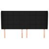 vidaXL Čelo postele so z&aacute;hybmi čierne 183x23x118/128 cm l&aacute;tka