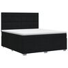 vidaXL Posteľ boxspring s matracom Čierna 140 x 190 cm L&aacute;tka