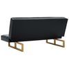 vidaXL Rozkladacia pohovka z umelej kože čierna