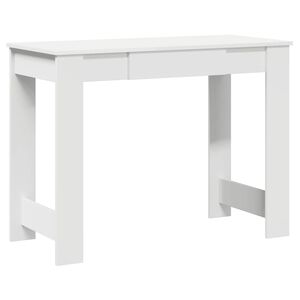 VidaXL St&ocirc;l Biely 100x45x75 cm Kon&scaron;trukt&eacute;rske drevo