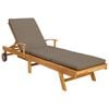 vidaXL Leh&aacute;tko 100% polyester a mas&iacute;vny teak