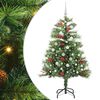 vidaXL Umel&yacute; vianočn&yacute; stromček Zelen&aacute; 150 cm PVC a kov