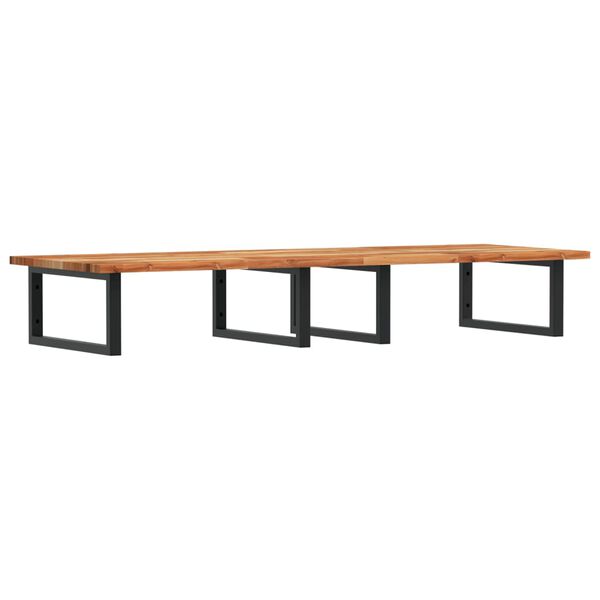 vidaXL Polica pod um&yacute;vadlo n&aacute;stenn&aacute; oceľ a ak&aacute;ciov&yacute; mas&iacute;v