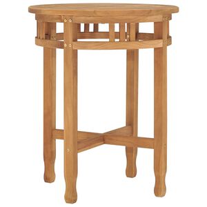 vidaXL Bistro stol&iacute;k &Oslash;60x75,5 cm teakov&yacute; mas&iacute;v