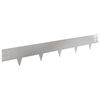 vidaXL Obrubn&iacute;k tr&aacute;vnika 10 pcs 100 x 15 cm Oceľ Strieborn&aacute;
