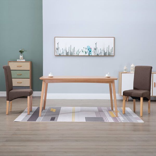 vidaXL Jed&aacute;lensk&eacute; stoličky 2 ks hned&eacute; l&aacute;tkov&eacute;