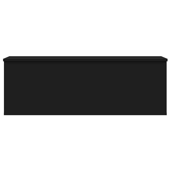 vidaXL Úložný box čierny 102x35x35 cm kompozitné drevo