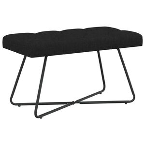 vidaXL Lavica s gomb&iacute;kov&yacute;m pre&scaron;&iacute;van&iacute;m Čierna 80 x 40 x 46 cm L&aacute;tka